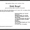 Bergel Erich 1899-1971 Todesanzeige